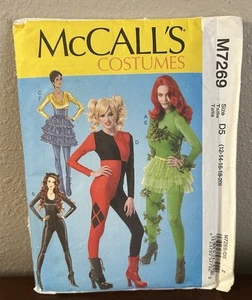 McCall’s Costumes Pattern Harlequin Unitard With Neckline Variations Skirts - Picture 1 of 2