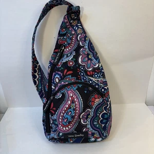 Vera Bradley Essential Sling Backpack Haymarket Paisley NWOT. Adjustable. - Picture 1 of 7