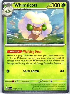 Whimsicott Rare SV05: Temporal Forces 015/162 NM - Picture 1 of 2