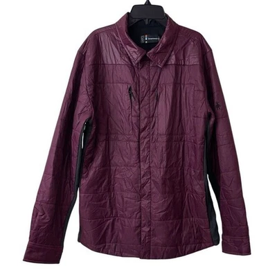 Smartwool Smartloft Performance Zip Jacket Mens L Large Wine Nylon Merino Wool - Image 1 of 4