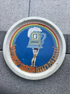 WHITBREAD TANKARD BEER METAL TRAY HELPS ME EXCEL 1970’s BREWERIANA MANCAVE - Picture 1 of 7
