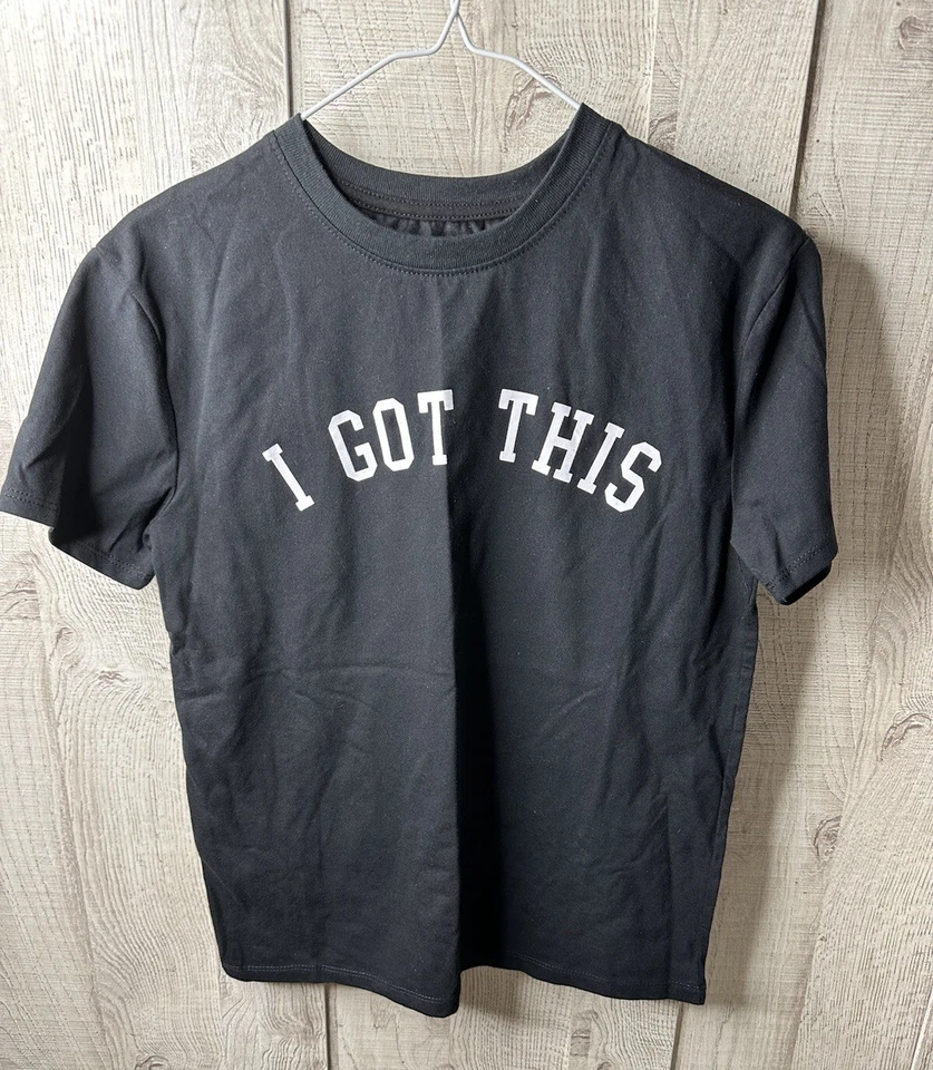 Modern LUX Women's I Got This Short Sleeve T-Shirt Size S Black & White