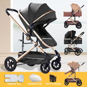 Baby Stroller Pram Bassinet Carriage Infant Travel Pushchair Foldable Strollers - Picture 1 of 26