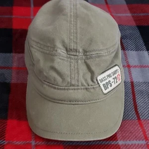 Bass Pro Shops BPS - 72 Olive Green Cadet Cap OSFM One Size Adjustable Strap Hat - Picture 1 of 9