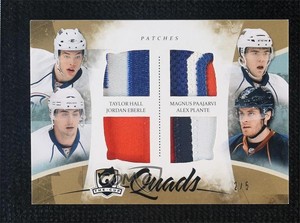 2010 The Cup Quads Jerseys /5 Taylor Hall Magnus Paajarvi Rookie Quad Patch RC