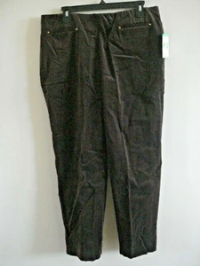 Ladies Petite Pants Size 14P  Brown Laura Scott Corduroy No Gap NEW - Picture 1 of 5