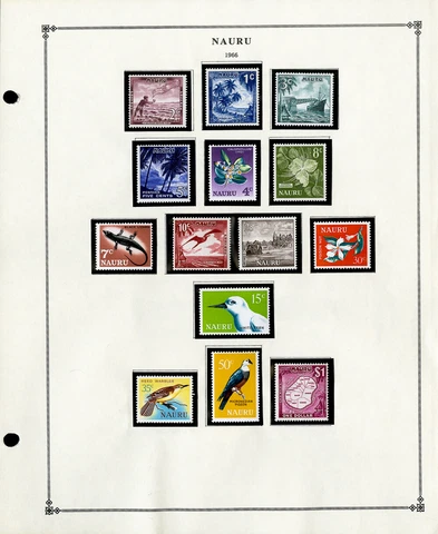 Nauru All-Mint 1960's to 1999 Stamp Collection f/k/a Pleasant Island Cover