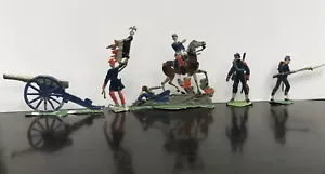 figurines d'étain - groupe de 5 soldats - Foto 1 di 1