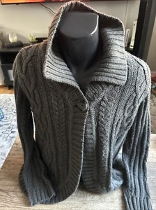 Ann Taylor Petites Knitted Wool Blend Cardigan Sweater Women’s Sz Large (LP) - Picture 1 of 4