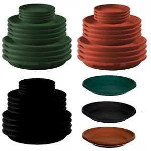 Plastic Plants Planter Saucer Drip Water Tray All Size Round Flowers Pots Garden - Picture 1 of 19