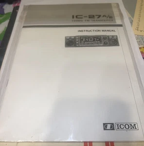 GENUINE ORIGINAL ICOM IC-27 A/E 144 MHz FM TRANSCEIVER INSTRUCTION MANUAL - Picture 1 of 8
