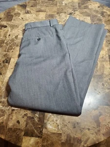 Banana Republic Dress Pants Men's 34 x 32 Gray Suiting Wool Slacks - Picture 1 of 12