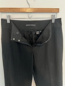Antonio Melani Womens Straight Leg Comfort-Fit Casual Striped Trouser Pants 4 - Picture 1 of 3