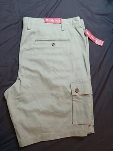 Merona Green Khaki Cargo Shorts Men's Size 46 - Picture 1 of 8