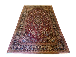 Handgeknüpfter Perser Keshan Orientteppich 220x133cm - Bild 1 von 24