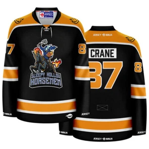 Sleepy Hollow Horsemen Black Mythical Hockey Jersey - Picture 1 of 16