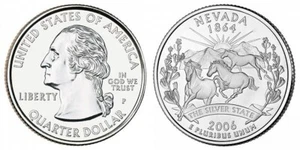 2006 P  NEVADA  STATE QUARTER  Choice Unc  From Mint Rolls - Picture 1 of 1