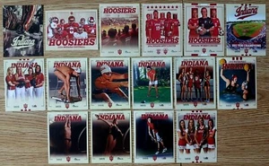SET OF 16 INDIANA UNIVERSITY HOOSIERS 2014-15 POCKET SCHEDULES -BB, FB, VB, MORE - Picture 1 of 2
