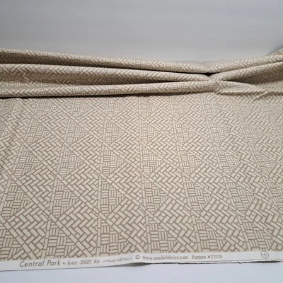 Quilt FABRIC Destash Sale SHY yard CENTRAL PARK KATE SPAIN MODA neutral weave - Image 1 of 4