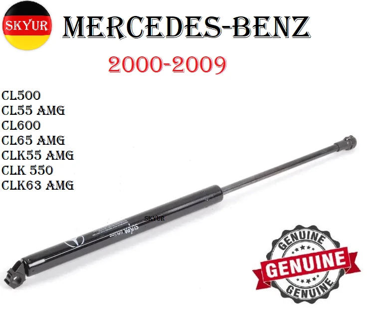 Amortiguadores de puntal de soporte de maletero izquierdo Mercedes CL/CLK 2000-2009 Foto 1 de 4