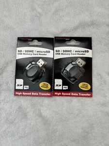 microSD USB Memory Card Reader 2 Pack SD/SDHC/ - Picture 1 of 2