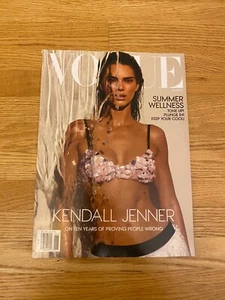 Vogue Magazine Summer 2024 Kendall Jenner Fashion Photos Bikini Bra Model Art - Picture 1 of 18