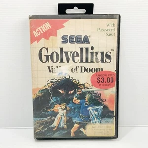 Golvellius: Valley Of Doom + Box & Manual - Sega Master System - Tested & Works - Picture 1 of 5