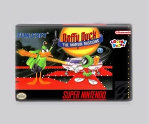 DAFFY DUCK THE MARVIN MISS / SNES - IMÁN NEVERA 2"x3" (retro super nintendo - Imagen 1 de 3