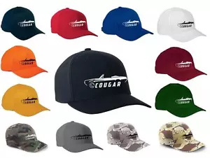 1967 1968 Mercury Cougar Convertible Classic Color Outline Design Hat Cap - Picture 1 of 1