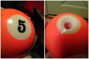 #5 five POOL BILLIARD BALL GEAR SHIFTER SHIFT KNOB  jeep car truck  - Picture 1 of 6