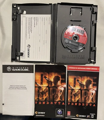 Die Hard: Vendetta Complete CIB Nintendo Gamecube Hint Book, Inserts, Reg Card - Image 1 of 4