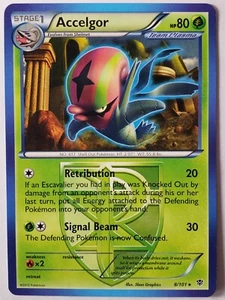 Accelgor 8/101 VLP / NM - RARE Non Holo Plasma Blast Pokemon Card - Picture 1 of 2