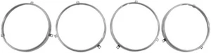 64-70 CHEVELLE EL CAMINO 66-70 GTO DYNACORN REPRO HEADLIGHT RING SET 4 PIECE - Picture 1 of 1