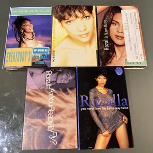 ROZALLA 5 Cassette Lot: I Love Music Everybody’s Free Are You Ready Lose it Baby - Picture 1 of 10