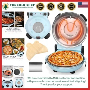 Electric Pizza Cooker with Cool-Touch Handles - Perfect for Home Pizza Parties - Picture 1 of 9