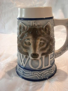 2000 TOM O'BRIEN'S AMERICAN ANIMAL STEIN THE WOLF NO CERTIFICATE NO BOX - Picture 1 of 6
