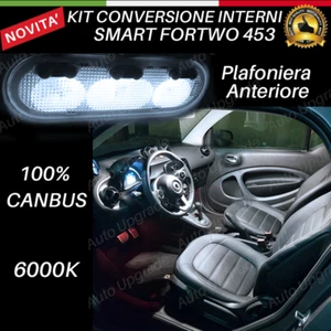 KIT LED INTERNI PER SMART FORTWO 453 PLAFONIERA ANTERIORE NO AVARIA LUCI - Foto 1 di 2