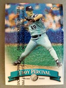 Troy Percival 1998 Topps Finest #66 Anaheim Angels with protector
