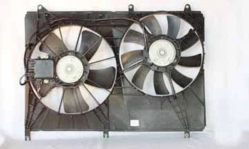 Conjunto duplo de ventilador de refrigeração radiador e condensador para 04-08 Mitsubishi Endeavor - Imagem 1 de 1