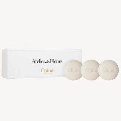 Chloé Atelier des Fleurs 3-Piece Soap gift Set – Magnolia, Cedrus, Santalum NIB - Image 1 of 2