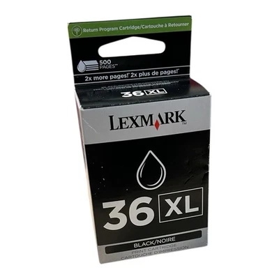 Tinta negra Lexmark 36 XL X4630 X4650 X5630 X5650 X6650 X6675 Z2400 Z2410 Z2420 Foto 1 de 4