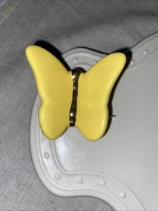 Nora Fleming Retired Yellow Butterfly Mini - Picture 1 of 5
