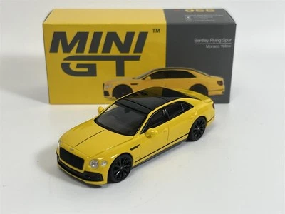 Bentley Flying Spur Monaco Giallo RHD 1:64 Scala Mini GT MGT00955R - Immagine 1 di 4