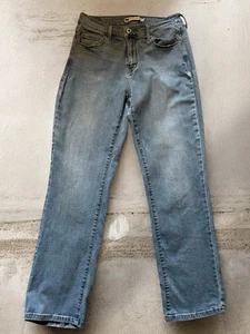 Levi’s 505 Straight Leg Jeans W30 L30 Blue Mid Wash Stretch Denim Cotton Blend - Picture 1 of 9