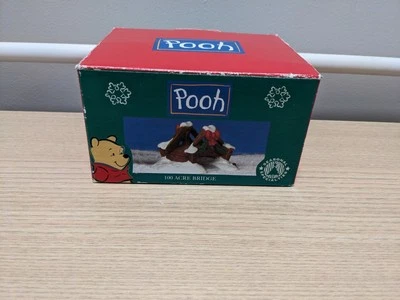 Disney Winnie The Pooh 100 Acre Bridge Christmas Village Decoration - Image 1 of 4