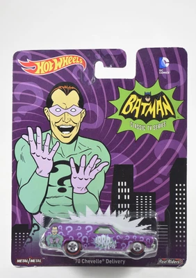 Hot Wheels Cultura Pop Batman Serie de TV Clásica '70 Chevelle The Riddler 1/64 Foto 1 de 4