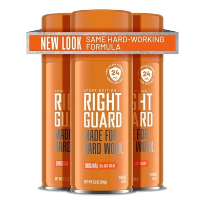 "Right Guard Sport Deodorant Aerosol Spray, Original, 8.5 oz -3pk " Foto 1 de 4