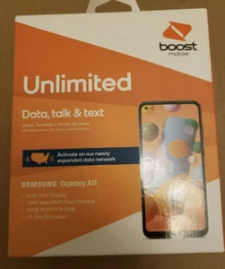 NEW Boost Mobile Samsung Galaxy A11| 6.4″ Display | 32 GB | Prepaid Smartphone - Picture 1 of 1