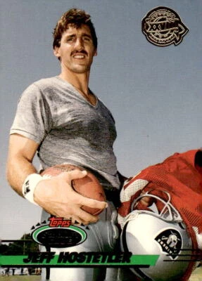 1993 Stadium Club #330 Jeff Hostetler Super Bowl XXVIII Super Teams Exchange - Image 1 of 2