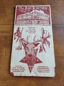 Folleto de la tienda Buckhorn Curio, San Antonio Texas de colección 1939 - Imagen 1 de 5